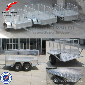 Caliente sumergido galvanizado granja remolque utility trailer